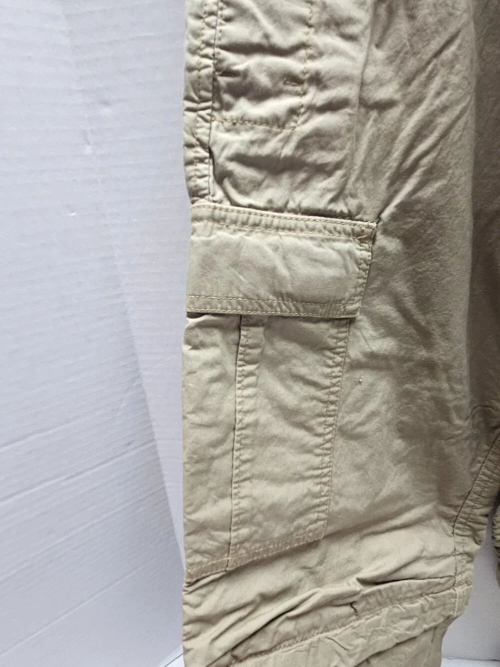 New Rare GAP Kids Boy Zip Off Long Pants Shorts Cargo Pockets Cotton NWT L 10